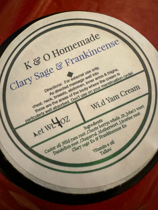 K&O Wild Yam Root Natural Hormone Support Balm