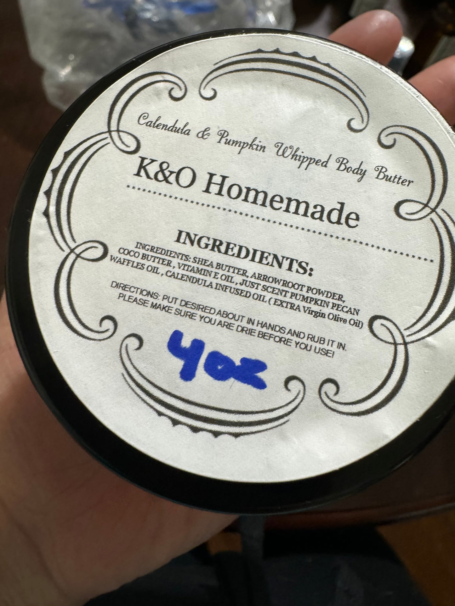 K&O Calendula & Pumpkin Whipped Body Butter