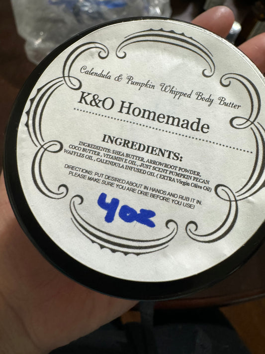 K&O Calendula & Pumpkin Whipped Body Butter